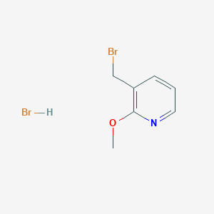 molecular formula C7H9Br2NO B2367441 3-(Bromomethyl)-2-methoxypyridine hydrobromide CAS No. 1956318-72-1