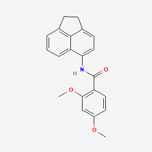 molecular formula C21H19NO3 B2367447 N-(1,2-dihydroacenaphthylen-5-yl)-2,4-dimethoxybenzamide CAS No. 313391-60-5