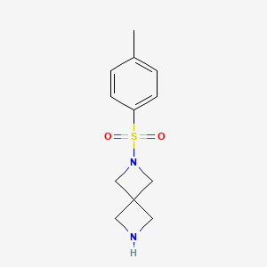 molecular formula C12H16N2O2S B2367457 2-Tosyl-2,6-diazaspiro[3.3]heptane CAS No. 1333960-25-0; 13573-28-9