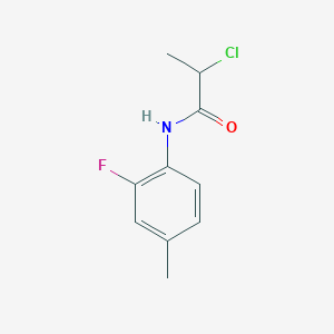 molecular formula C10H11ClFNO B2367474 2-chloro-N-(2-fluoro-4-methylphenyl)propanamide CAS No. 1039986-34-9