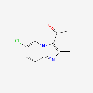 molecular formula C10H9ClN2O B2367490 1-{6-chloro-2-methylimidazo[1,2-a]pyridin-3-yl}ethan-1-one CAS No. 154877-60-8