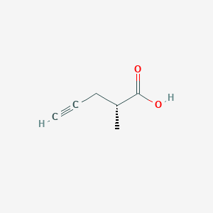 molecular formula C6H8O2 B2367524 (2R)-2-methylpent-4-ynoic Acid CAS No. 134773-04-9