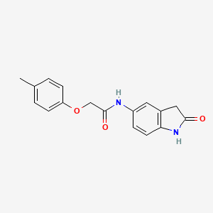 molecular formula C17H16N2O3 B2367528 N-(2-oxoindolin-5-yl)-2-(p-tolyloxy)acetamide CAS No. 921562-39-2