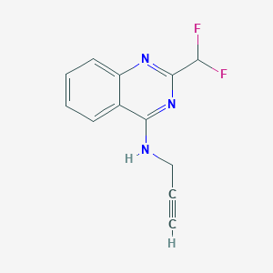 2-(Difluoromethyl)-N-prop-2-ynylquinazolin-4-amine