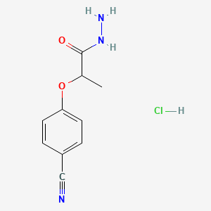 2-(4-Cyanophenoxy)propanehydrazide hydrochloride