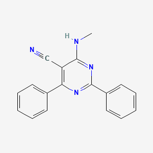 4-(Methylamino)-2,6-diphenylpyrimidine-5-carbonitrile