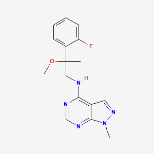 N-[2-(2-Fluorophenyl)-2-methoxypropyl]-1-methylpyrazolo[3,4-d]pyrimidin-4-amine