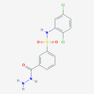 N-(2,5-dichlorophenyl)-3-(hydrazinecarbonyl)benzene-1-sulfonamide