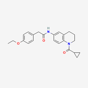 N-[1-(cyclopropanecarbonyl)-3,4-dihydro-2H-quinolin-6-yl]-2-(4-ethoxyphenyl)acetamide