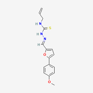 (2E)-2-{[5-(4-methoxyphenyl)furan-2-yl]methylidene}-N-(prop-2-en-1-yl)hydrazinecarbothioamide