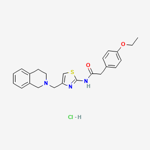 N-(4-((3,4-dihydroisoquinolin-2(1H)-yl)methyl)thiazol-2-yl)-2-(4-ethoxyphenyl)acetamide hydrochloride