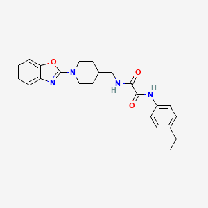 N1-((1-(benzo[d]oxazol-2-yl)piperidin-4-yl)methyl)-N2-(4-isopropylphenyl)oxalamide