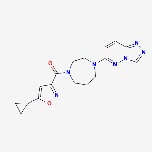 (4-([1,2,4]Triazolo[4,3-b]pyridazin-6-yl)-1,4-diazepan-1-yl)(5-cyclopropylisoxazol-3-yl)methanone
