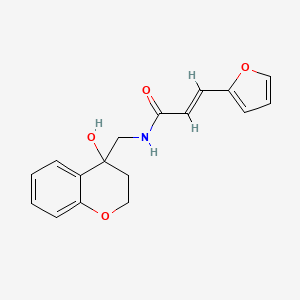 (E)-3-(furan-2-yl)-N-((4-hydroxychroman-4-yl)methyl)acrylamide