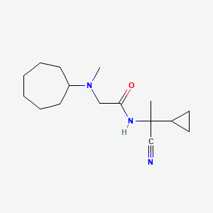 N-(1-cyano-1-cyclopropylethyl)-2-[cycloheptyl(methyl)amino]acetamide