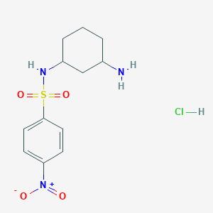 N-(3-aminocyclohexyl)-4-nitrobenzene-1-sulfonamide hydrochloride
