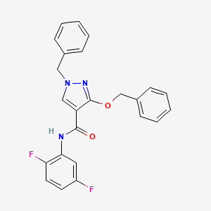 1-benzyl-3-(benzyloxy)-N-(2,5-difluorophenyl)-1H-pyrazole-4-carboxamide