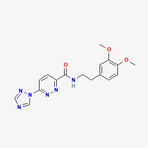 N-(3,4-dimethoxyphenethyl)-6-(1H-1,2,4-triazol-1-yl)pyridazine-3-carboxamide