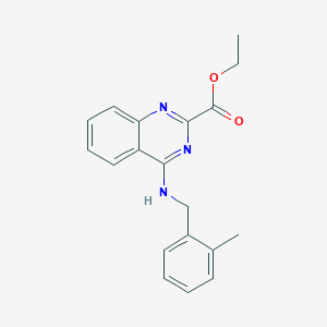 Ethyl 4-[(2-methylbenzyl)amino]-2-quinazolinecarboxylate
