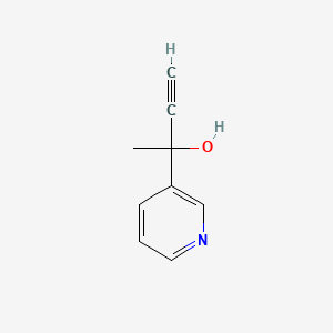 molecular formula C9H9NO B2367630 2-(pyridin-3-yl)but-3-yn-2-ol CAS No. 99357-64-9
