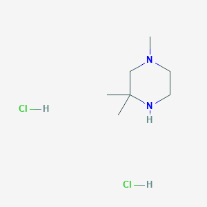molecular formula C7H18Cl2N2 B2367634 1,3,3-Trimethylpiperazine dihydrochloride CAS No. 100911-48-6; 741288-57-3