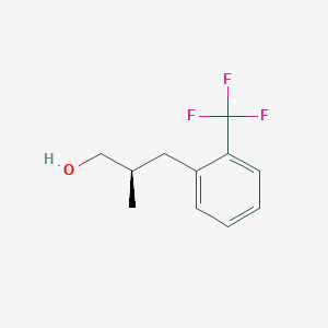 (2R)-2-Methyl-3-[2-(trifluoromethyl)phenyl]propan-1-ol