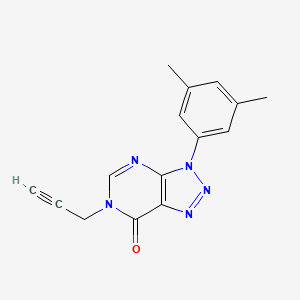 molecular formula C15H13N5O B2367692 3-(3,5-Dimethylphenyl)-6-prop-2-ynyltriazolo[4,5-d]pyrimidin-7-one CAS No. 893921-04-5