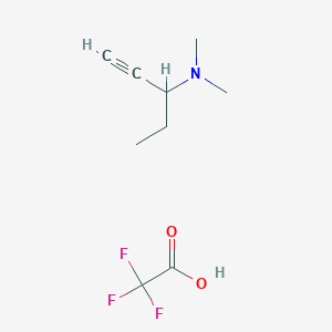 N,N-Dimethylpent-1-yn-3-amine;2,2,2-trifluoroacetic acid