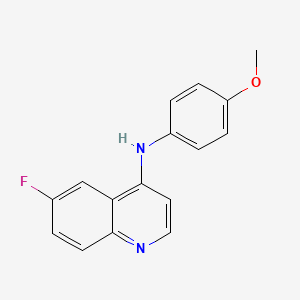 molecular formula C16H13FN2O B2367695 6-fluoro-N-(4-methoxyphenyl)quinolin-4-amine CAS No. 1018041-95-6