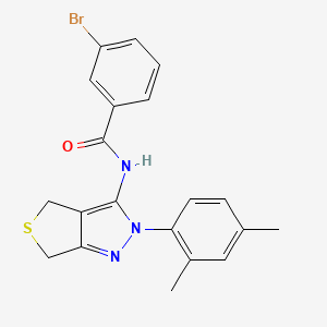 3-bromo-N-(2-(2,4-dimethylphenyl)-4,6-dihydro-2H-thieno[3,4-c]pyrazol-3-yl)benzamide