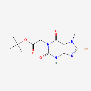 tert-butyl 2-(8-bromo-7-methyl-2,6-dioxo-2,3,6,7-tetrahydro-1H-purin-1-yl)acetate