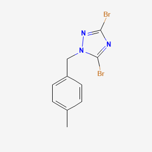 3,5-dibromo-1-(4-methylbenzyl)-1H-1,2,4-triazole