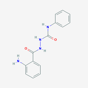 molecular formula C14H14N4O2 B2367741 1-(2-Aminobenzoyl)-4-phenylsemicarbazide CAS No. 97131-22-1