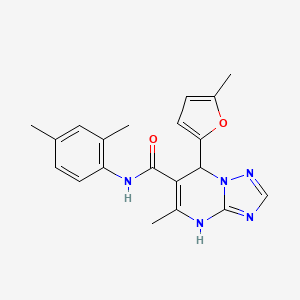 molecular formula C20H21N5O2 B2367747 N-(2,4-dimethylphenyl)-5-methyl-7-(5-methylfuran-2-yl)-4,7-dihydro-[1,2,4]triazolo[1,5-a]pyrimidine-6-carboxamide CAS No. 767293-30-1