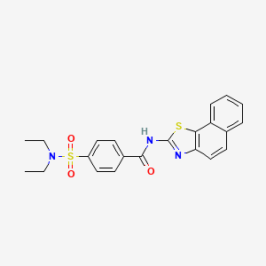 molecular formula C22H21N3O3S2 B2367753 N-benzo[g][1,3]benzothiazol-2-yl-4-(diethylsulfamoyl)benzamide CAS No. 313373-94-3