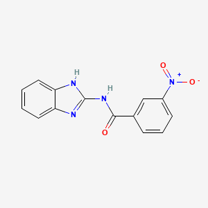 B2367773 N-(1H-benzo[d]imidazol-2-yl)-3-nitrobenzamide CAS No. 301675-24-1