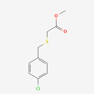molecular formula C10H11ClO2S B2367774 Methyl 2-[(4-chlorophenyl)methylsulfanyl]acetate CAS No. 34722-42-4