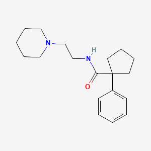 (Phenylcyclopentyl)-N-(2-piperidylethyl)formamide