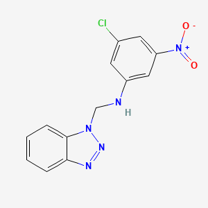 N-(1H-benzotriazol-1-ylmethyl)-3-chloro-5-nitroaniline
