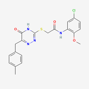 N-(5-chloro-2-methoxyphenyl)-2-{[6-(4-methylbenzyl)-5-oxo-4,5-dihydro-1,2,4-triazin-3-yl]sulfanyl}acetamide