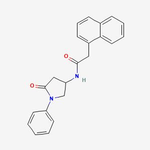 2-(naphthalen-1-yl)-N-(5-oxo-1-phenylpyrrolidin-3-yl)acetamide
