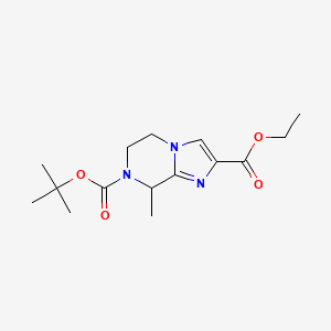 7-Tert-Butyl 2-Ethyl 8-Methyl-5,6-Dihydroimidazo[1,2-A]Pyrazine-2,7(8H)-Dicarboxylate