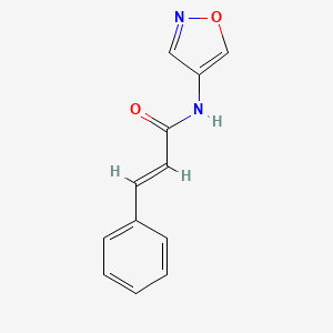 molecular formula C12H10N2O2 B2367816 N-(isoxazol-4-yl)cinnamamide CAS No. 1396890-80-4