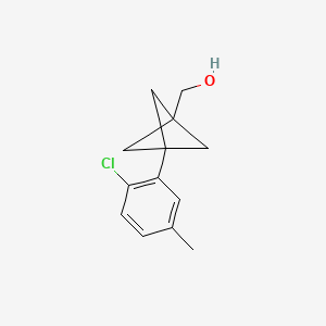 [3-(2-Chloro-5-methylphenyl)-1-bicyclo[1.1.1]pentanyl]methanol