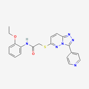 N-(2-ethoxyphenyl)-2-[(3-pyridin-4-yl-[1,2,4]triazolo[4,3-b]pyridazin-6-yl)sulfanyl]acetamide