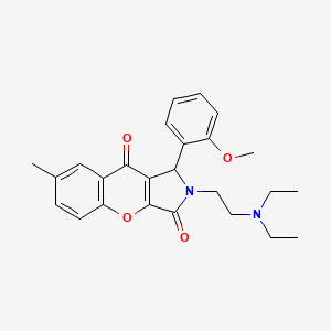 2-(2-(Diethylamino)ethyl)-1-(2-methoxyphenyl)-7-methyl-1,2-dihydrochromeno[2,3-c]pyrrole-3,9-dione
