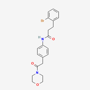 3-(2-bromophenyl)-N-(4-(2-morpholino-2-oxoethyl)phenyl)propanamide