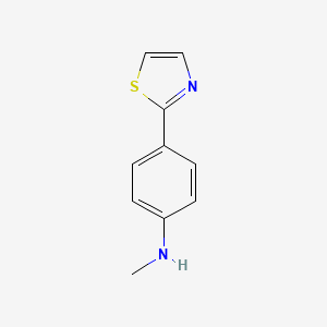 molecular formula C10H10N2S B2367954 N-methyl-4-(1,3-thiazol-2-yl)aniline CAS No. 1339094-23-3