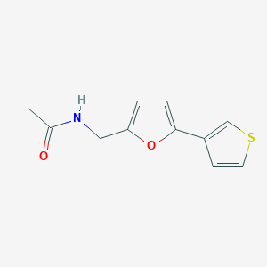 molecular formula C11H11NO2S B2367972 N-((5-(thiophen-3-yl)furan-2-yl)methyl)acetamide CAS No. 2034492-13-0