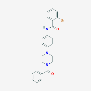 N-[4-(4-benzoyl-1-piperazinyl)phenyl]-2-bromobenzamide